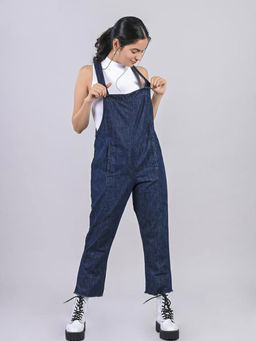 FREAKINS - Eco Friendly Dark Blue Denim Dungaree
