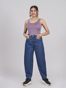 FREAKINS - Baggy Jeans In Mid Blue