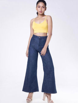 FREAKINS - Eco-Washed Dark Flared Jeans
