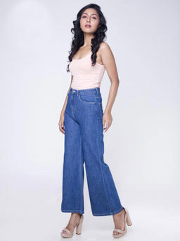 FREAKINS - Eco-Washed Mid Flared Jeans