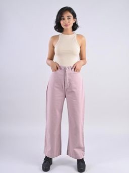 FREAKINS - Dusty Lavender Straight Fit Jeans