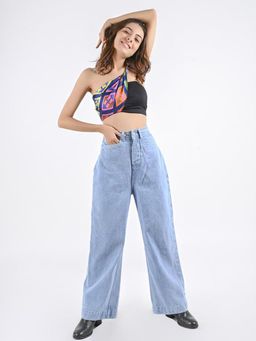 FREAKINS - Light Blue Straight Fit Jeans