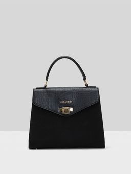 MIRAGGIO - Black Kelo Women's Satchel Handbag