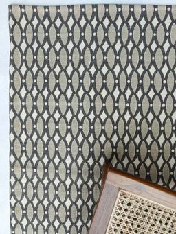 Freedom Tree - Lakka Pure Cotton White And Grey Printed Rug - 2.5Ft X 4.5Ft