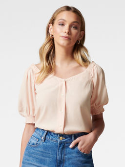 Forever New - Audrey Puff Sleeve Button Through Blouse