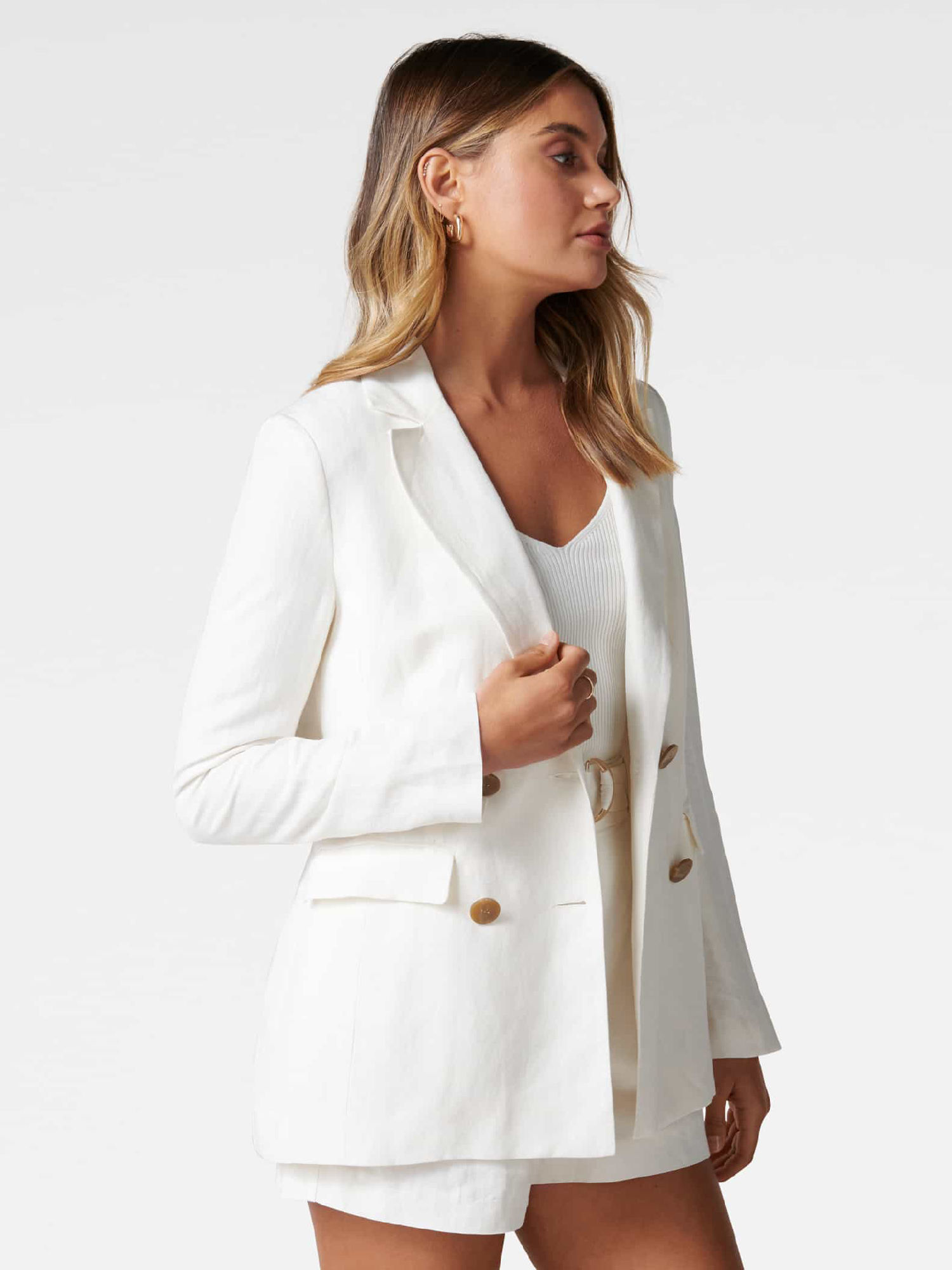 Buy Forever New Clara Linen Suit Jacket Online