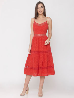 Tomato red dress Clearance