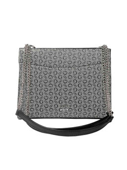 Guess - Black Solid Mayberry Crossbody Top Zip