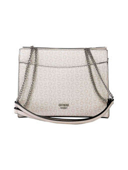 Guess - Beige Solid Mayberry Crossbody Top Zip