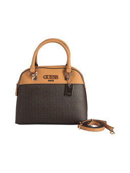 Guess - Brown Solid Muze Dome Satchel
