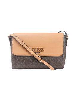 Guess - Brown Solid Muze Crossbody