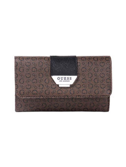 Guess - Brown Solid Gerstein Slg Flap Clutch
