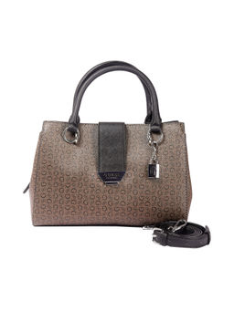 Guess - Brown Solid Gerstein Satchel