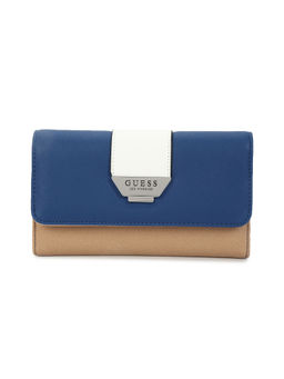 Guess - Blue Solid Gerstein Slg Flap Clutch