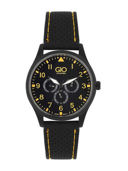 Gio Collection - Men's Black Round Analogue Watch-G0068-02X