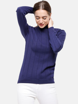 98 Degree North - 98 Degree North's Blue Full Sleeves Sweater