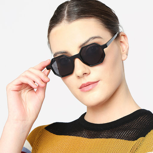 Buy Mondano by Nykaa Fashion Black Shaping The Future Sunglasses