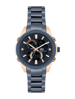 Gio Collection - Men's Blue Round Multi-function Watch-G3009-33