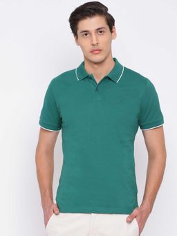 GANT - Green Solid Polo T-Shirt