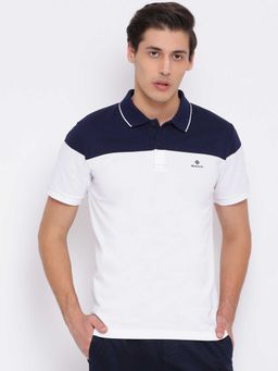 GANT - White Solid Polo T-Shirt