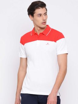 GANT - White Solid Polo T-Shirt