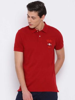 GANT - Red Solid Casual Shirt