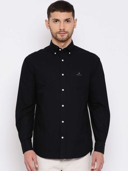 GANT - Black Solid Casual Shirt