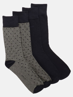 GANT - Mens Black Self Design Regular Fit Socks (Pack of 2)