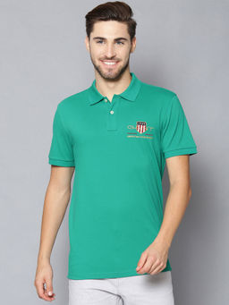 GANT - Green Solid Regular Fit T-Shirt