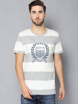 GANT - Grey Stripes Regular Fit T-Shirt