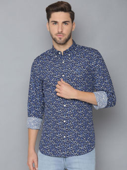 GANT - Blue Printed Slim Fit Shirt