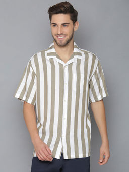 GANT - Olive Stripes Regular Fit Shirt