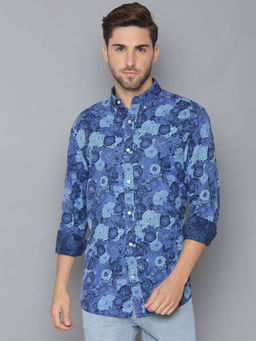 GANT - Blue Printed Regular Fit Shirt
