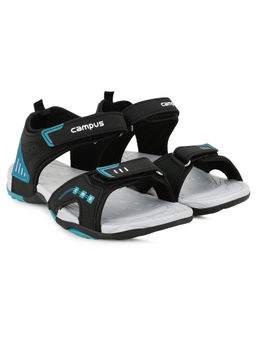 Campus - Black Solid Sandals For Unisex