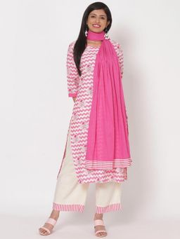Rangriti - Pink Printed Dupatta