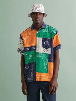 GANT - Men Multi Regular Fit Colour Blocked Shirt