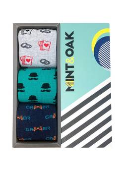 Mint & Oak - League of Legends Crew Length Socks for Men - Combo Pack of 3
