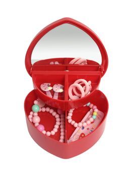 Spiky - Gift Set Box of Necklace, Bracelet, Comb, Hair Clip, Rubber Band, Ring Finger With Mirror