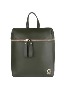 Gio Collection - Olive Plain Backpack