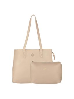 Gio Collection - Beige Plain Tote Bag