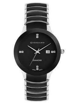Giordano - Black Mens Round Analog Watch - GD-1067-33