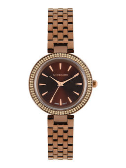 Giordano - Brown Womens Round Analog Watch - GD-2103-33