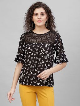 Gipsy - Black Printed Top