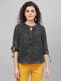 Gipsy - Black Printed Top