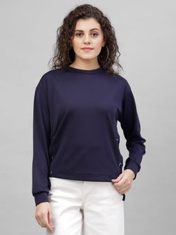 Gipsy - Navy Blue Solid Top