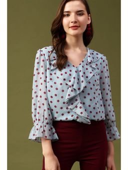 Gipsy - Blue Printed Top