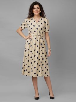 Gipsy - Beige Printed Dress