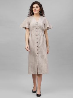 Gipsy - Beige Stripes Dress