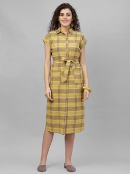 Gipsy - Yellow Checks Dress