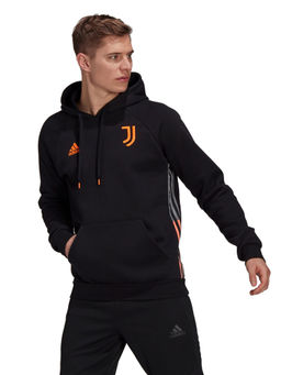 adidas - Juve Travel Hd Black Football Sweatshirt